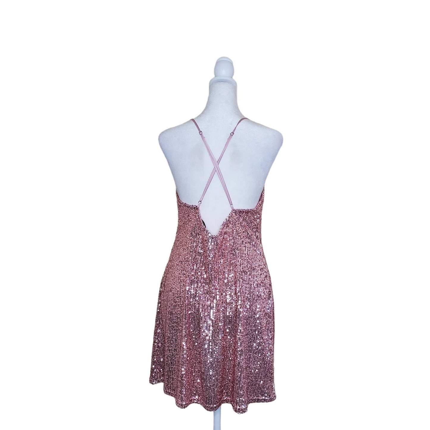 NEW Victoria's Secret Pink Sequin Barbiecore Teddy/Dress, Medium