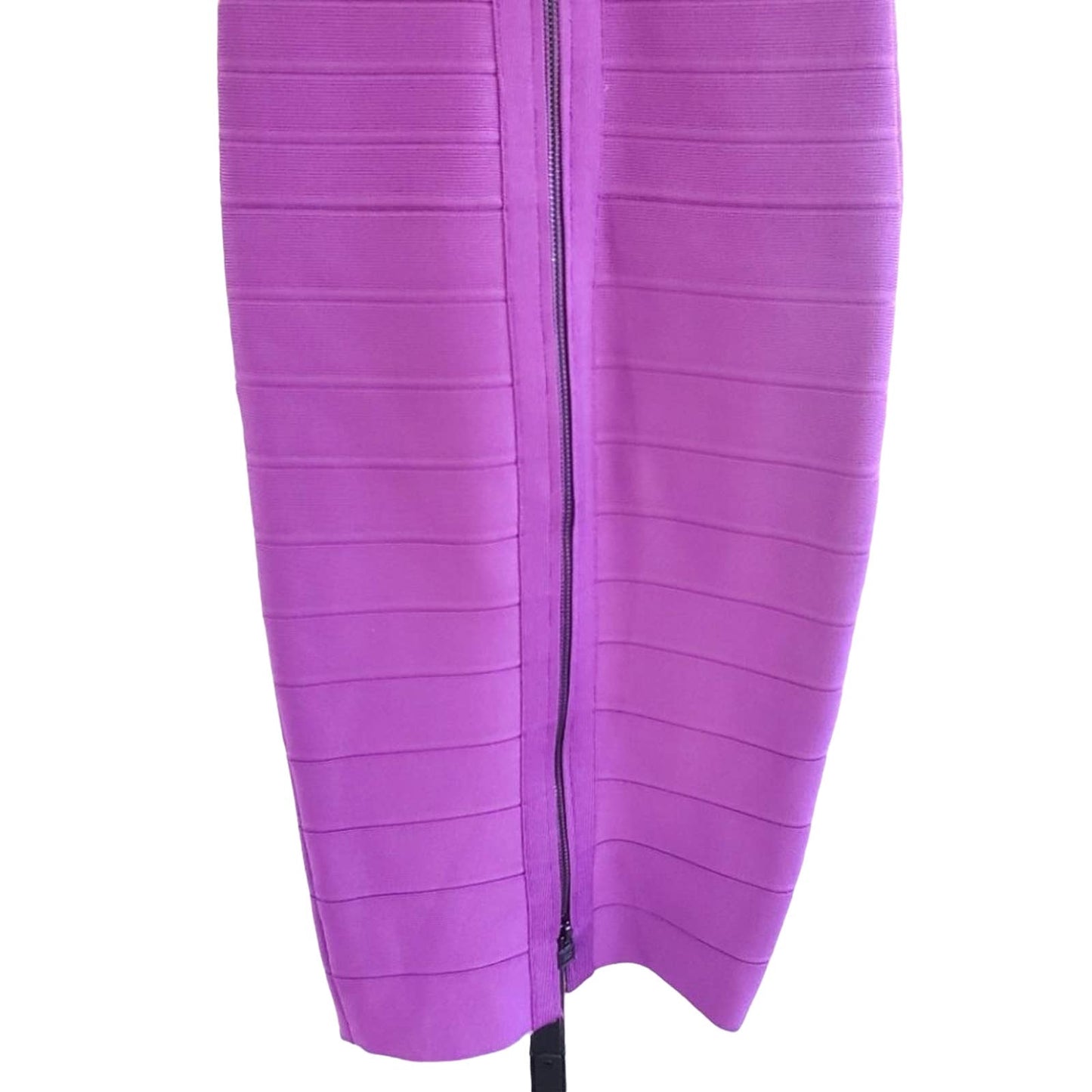 HERVE LEGER Deep Lavender Bodycon Bandage Dress, Size XXS
